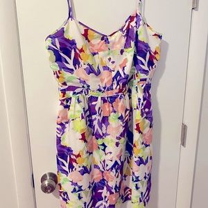 J. Crew Bright Floral Cami Dress